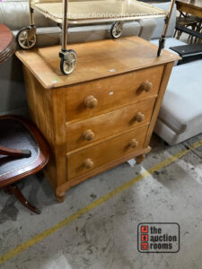 Pine Three Drawer Chest