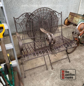 Folding Metal Three Piece Outdoor Setting