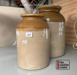 2 x Stone Jars