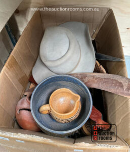 Box of PNG Pottery  etc